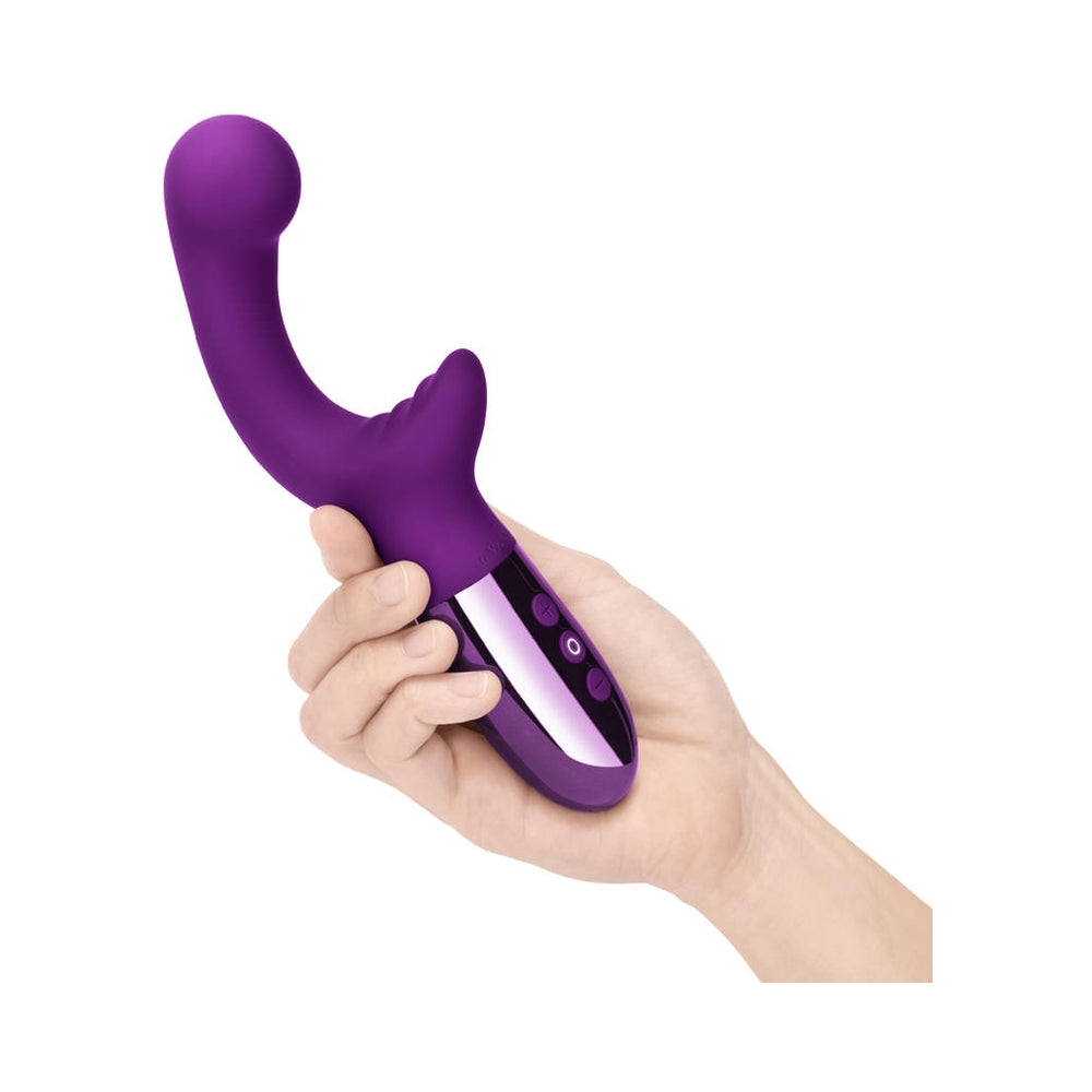 Le Wand Xo Double-Motor Wave Rechargeable Vibrator Cherry