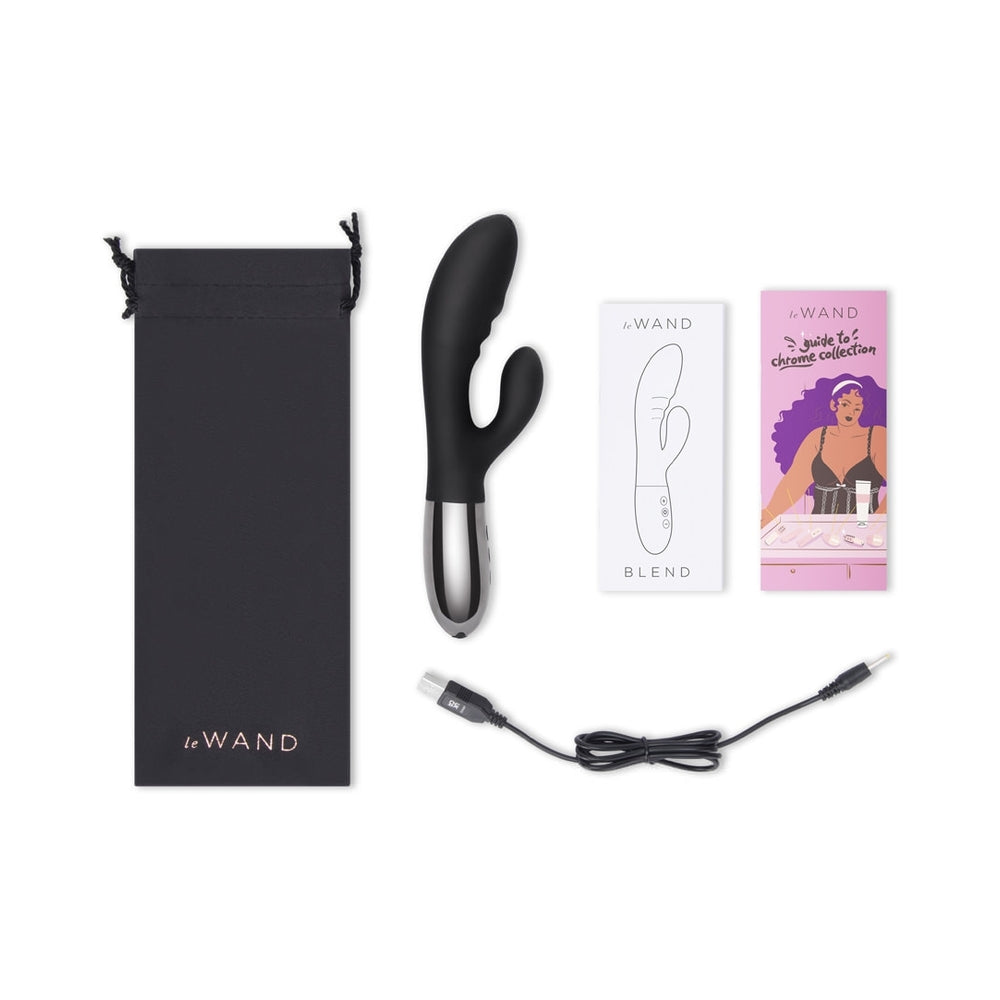 Le Wand Blend Double-Motor Rabbit Rechargeable Vibrator Black