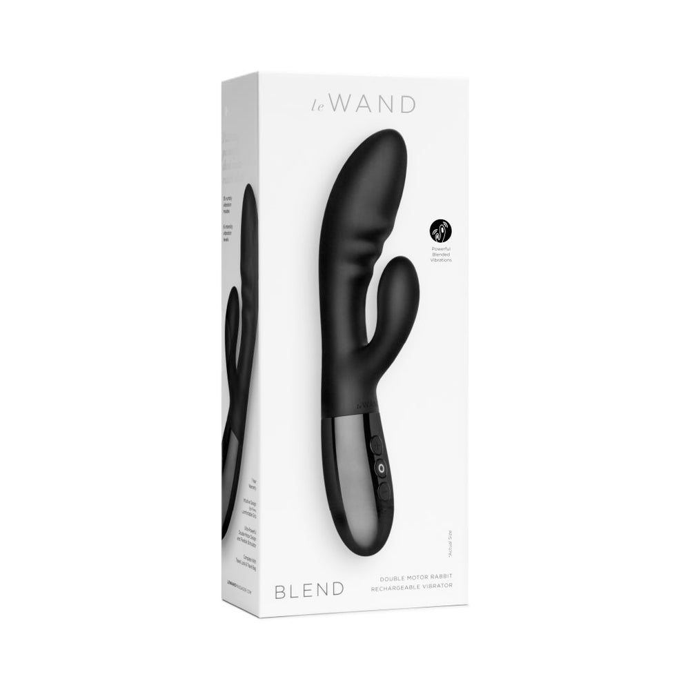 Le Wand Blend Double-Motor Rabbit Rechargeable Vibrator Black