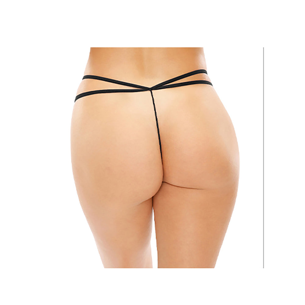 Fantasy Lingerie Bottoms Up Zinnia Sequin Butterfly Strappy Pearl G-String