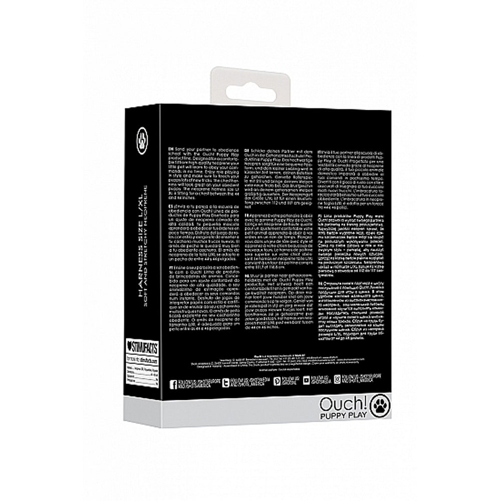 Neoprene Harness Size L/Xl Black