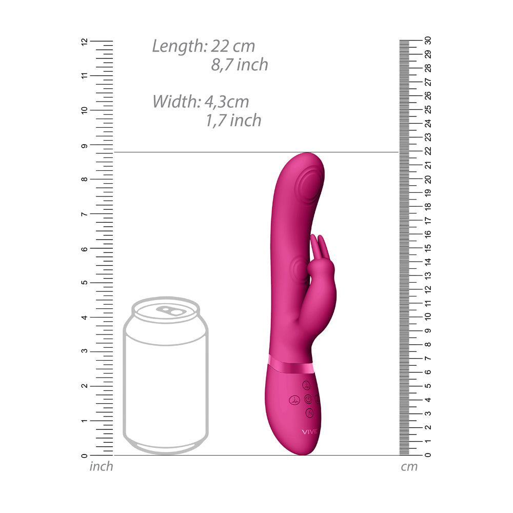 Vive May Dual Pulse-Wave & Vibrating C-Spot & G-Spot Rabbit Pink