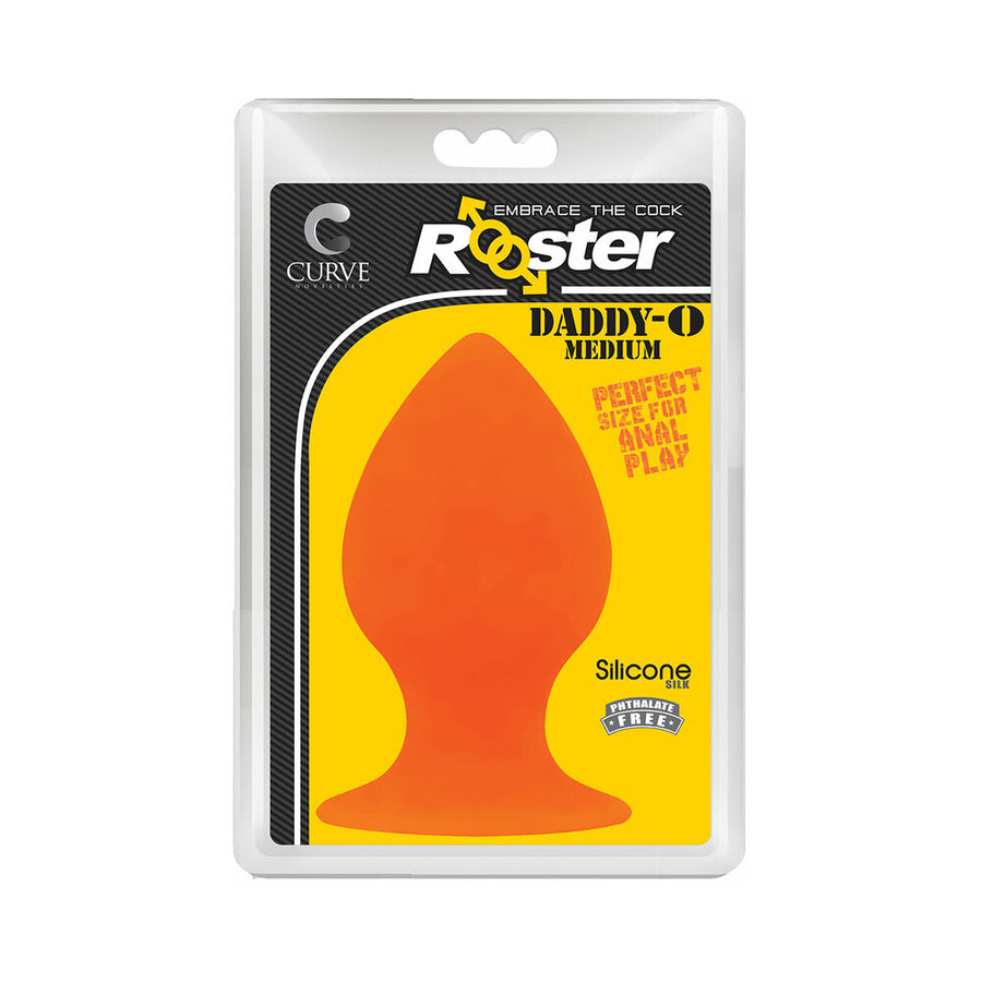 Rooster Daddy-o Medium Anal Plug Orange