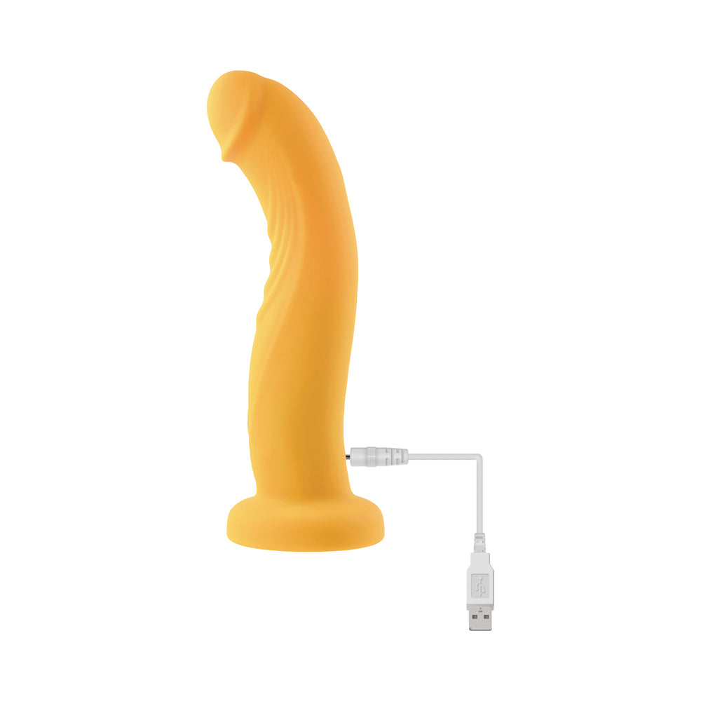 Gender X Sweet Embrace Vibrator And Strap-On Harness Yellow