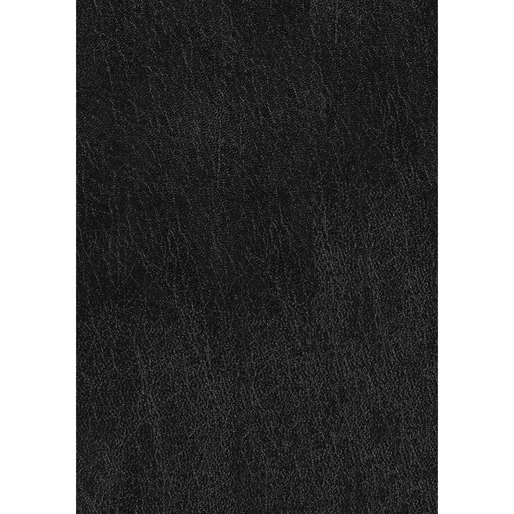 Ouch! Black & White Plush Bonded Leather Ankle Cuffs With Adjustable Straps Black