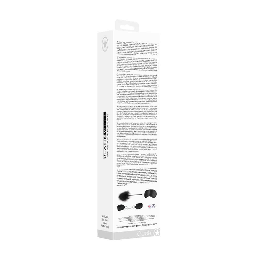 Ouch! Black & White Introductory Bondage Kit