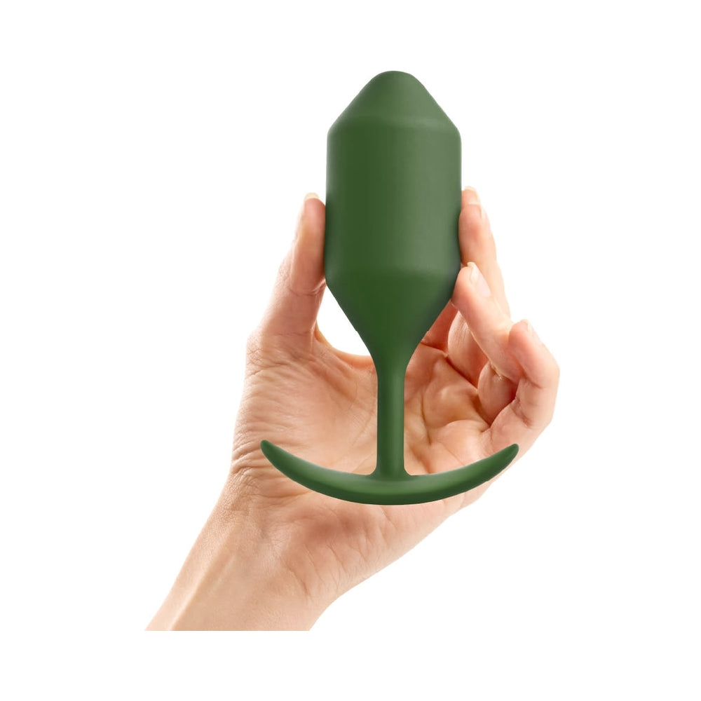 B-Vibe Weighted Snug Plug 4 - 257 G Army