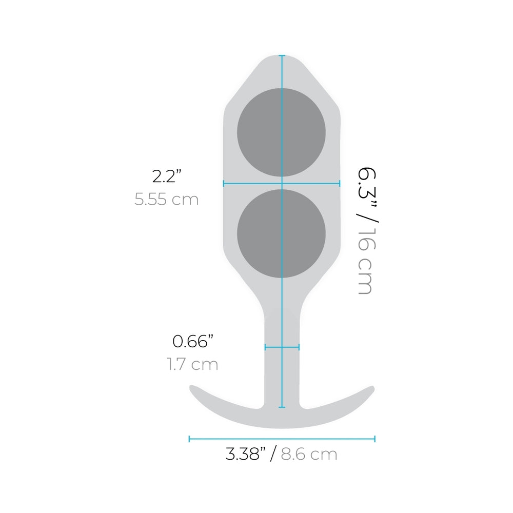 B-Vibe Snug Plug 6 (Xxxl) - Marine