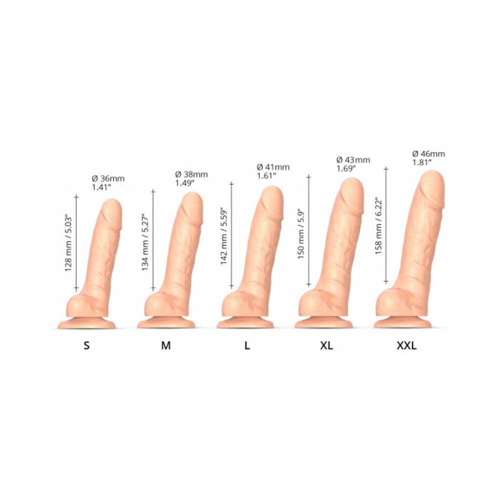 Strap-On-Me Xl Sliding Skin Realistic Dildo Vanilla