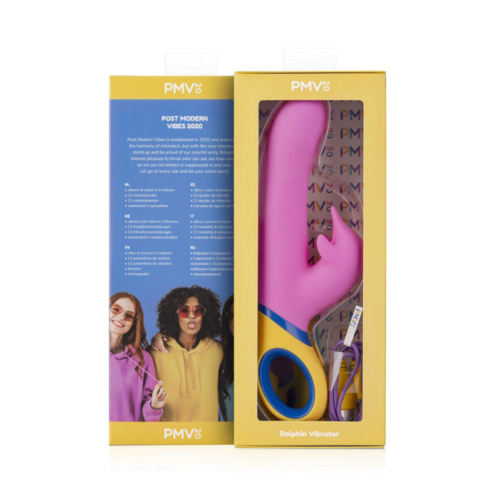 Pmv20 Copy Dolphin Vibrator Silicone Pink