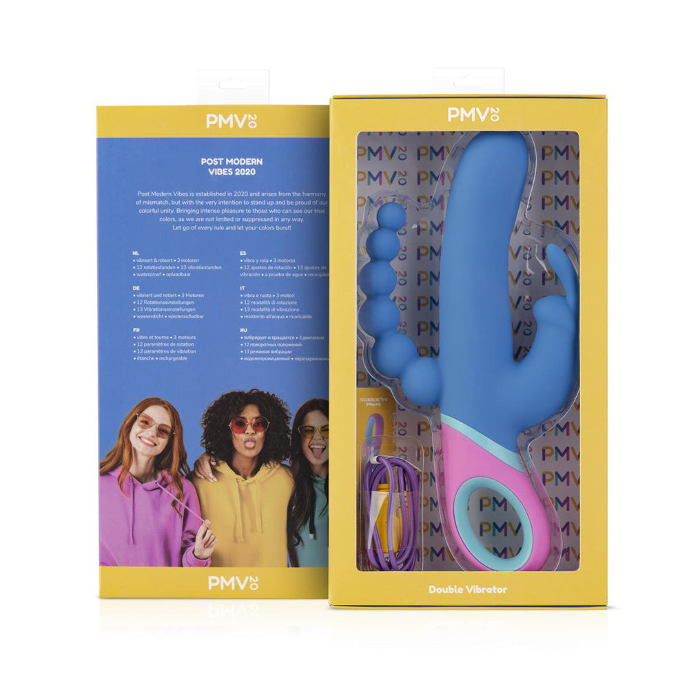 Pmv20 Vice Double Vibrator Silicone Blue