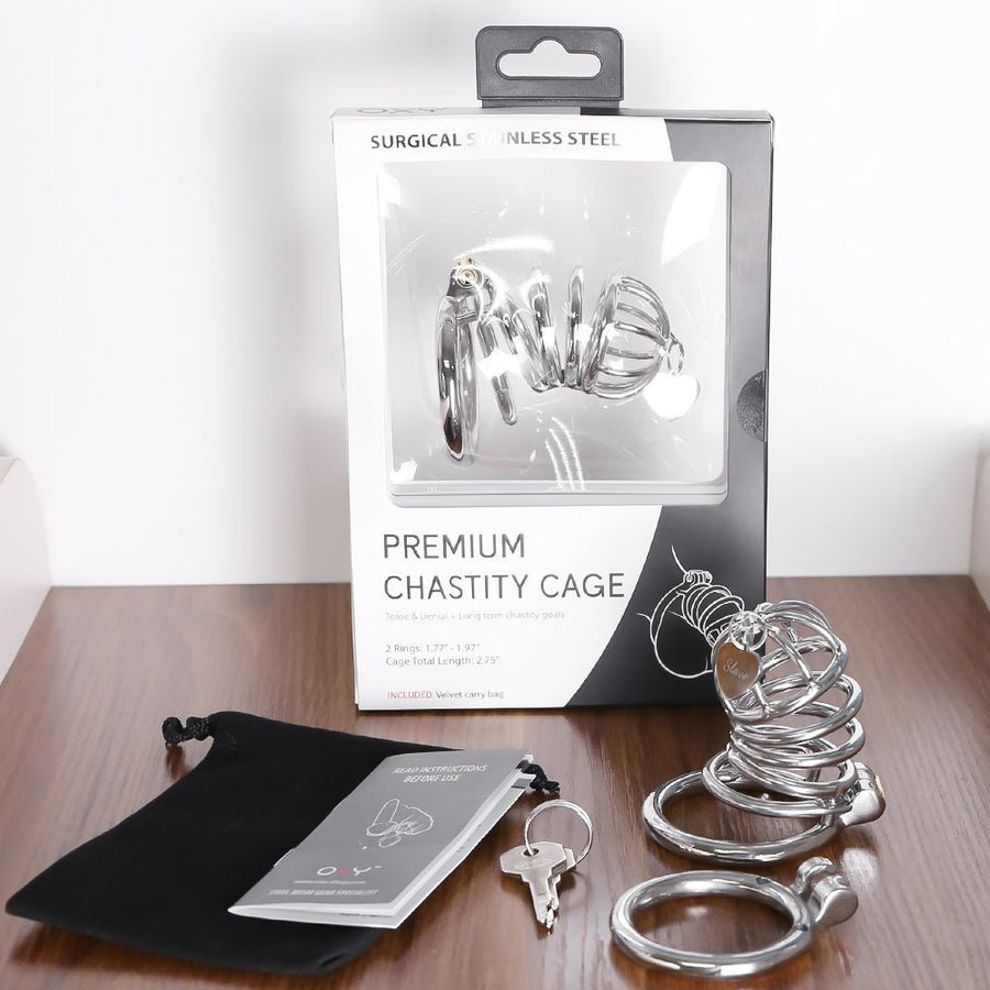 Oxy Premium Chastity Cage Stainless Steel
