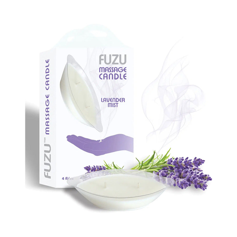 Fuzu Massage Candle Lavender Mist White 4 Oz.