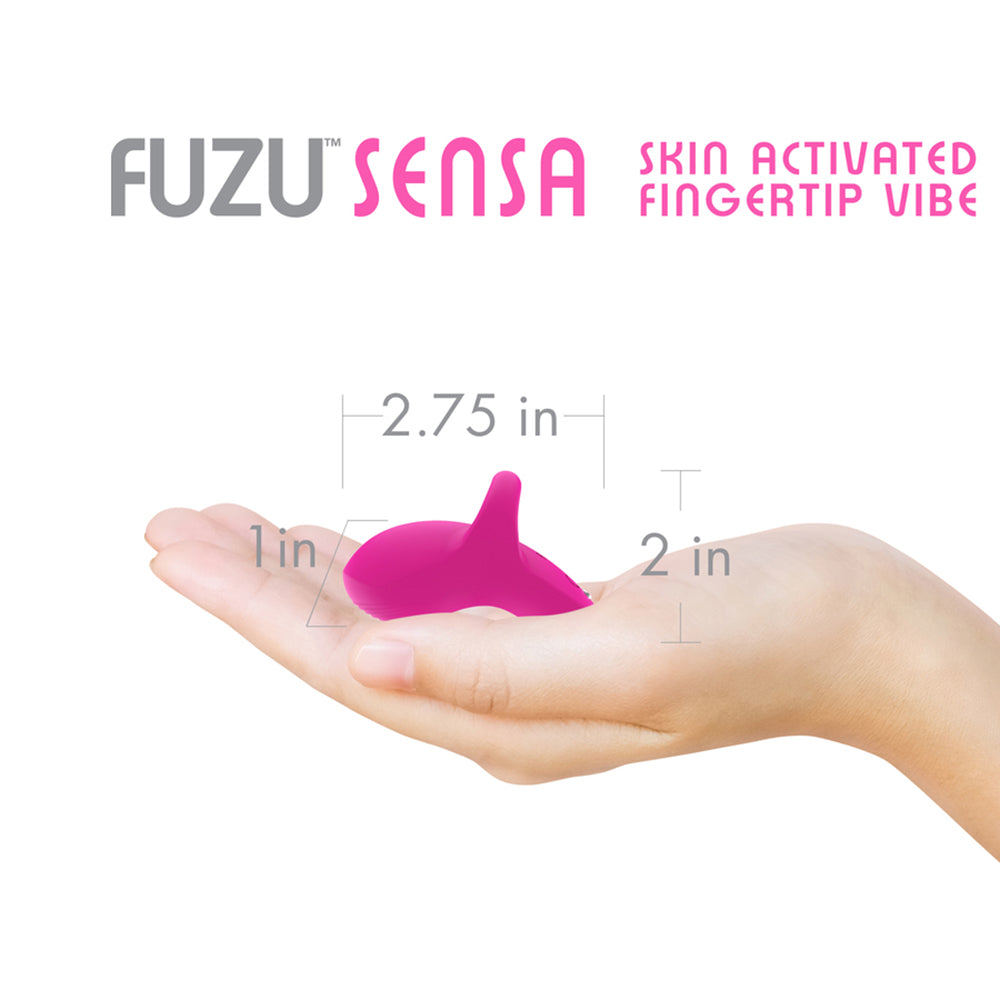 Fuzu Sensa Rechargeable Skin-Activated Fingertip Vibe Pink