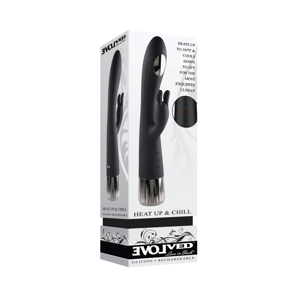 Evolved Heat Up & Chill G-Spot Rabbit - Black