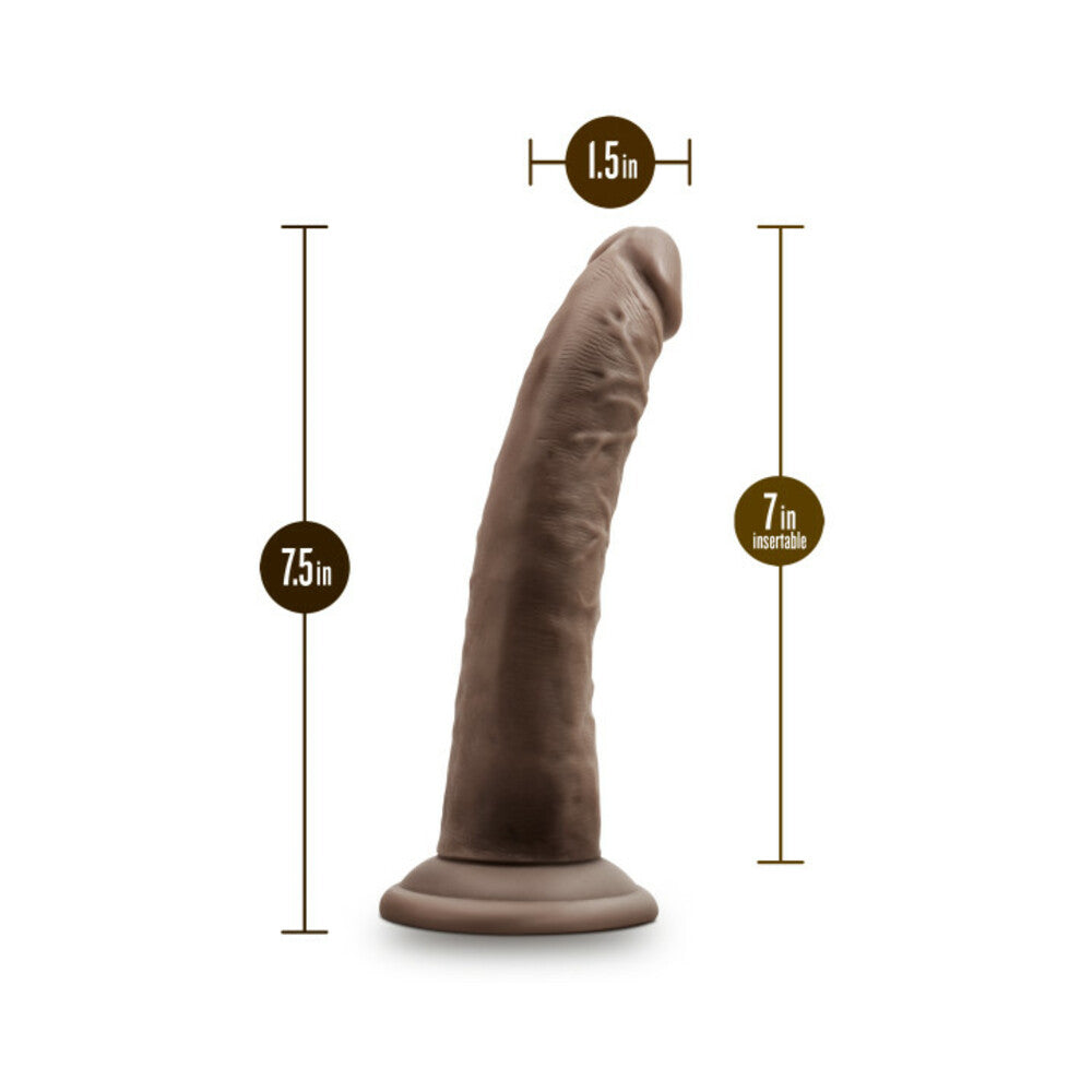 Dr. Skin Plus 7In Posable Dildo Chocolat