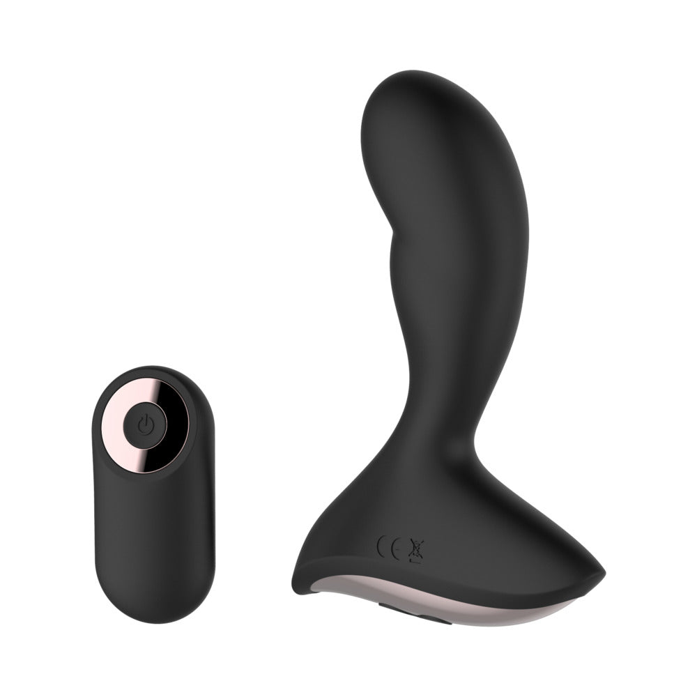Gender Fluid Rumble Anal Vibe With Remote Silicone Black