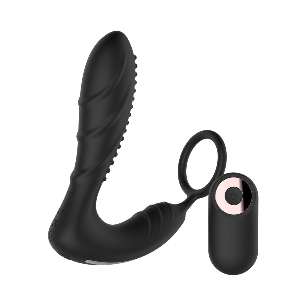 Gender Fluid Enrapt Prostate Vibe With Remote Silicone Black