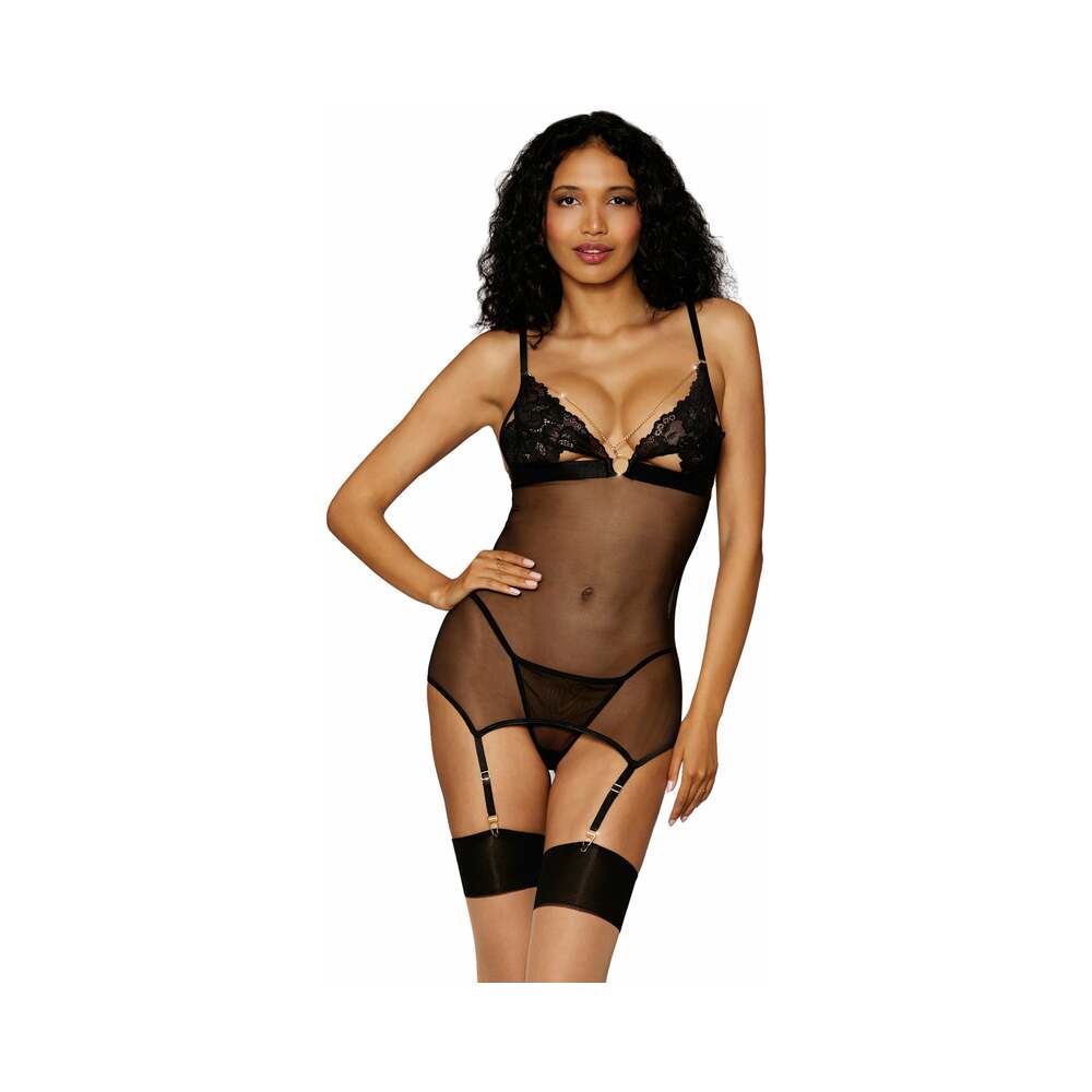 Dreamgirl Garter Slip With G-String