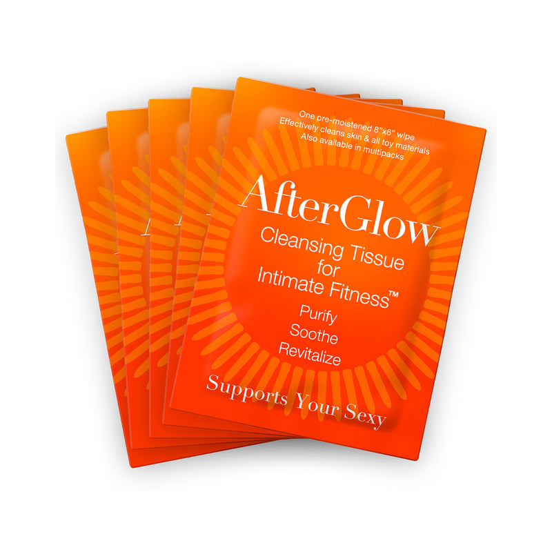 Afterglow Cleansing Tissues for Intimate Fitness - Singles 50/bag