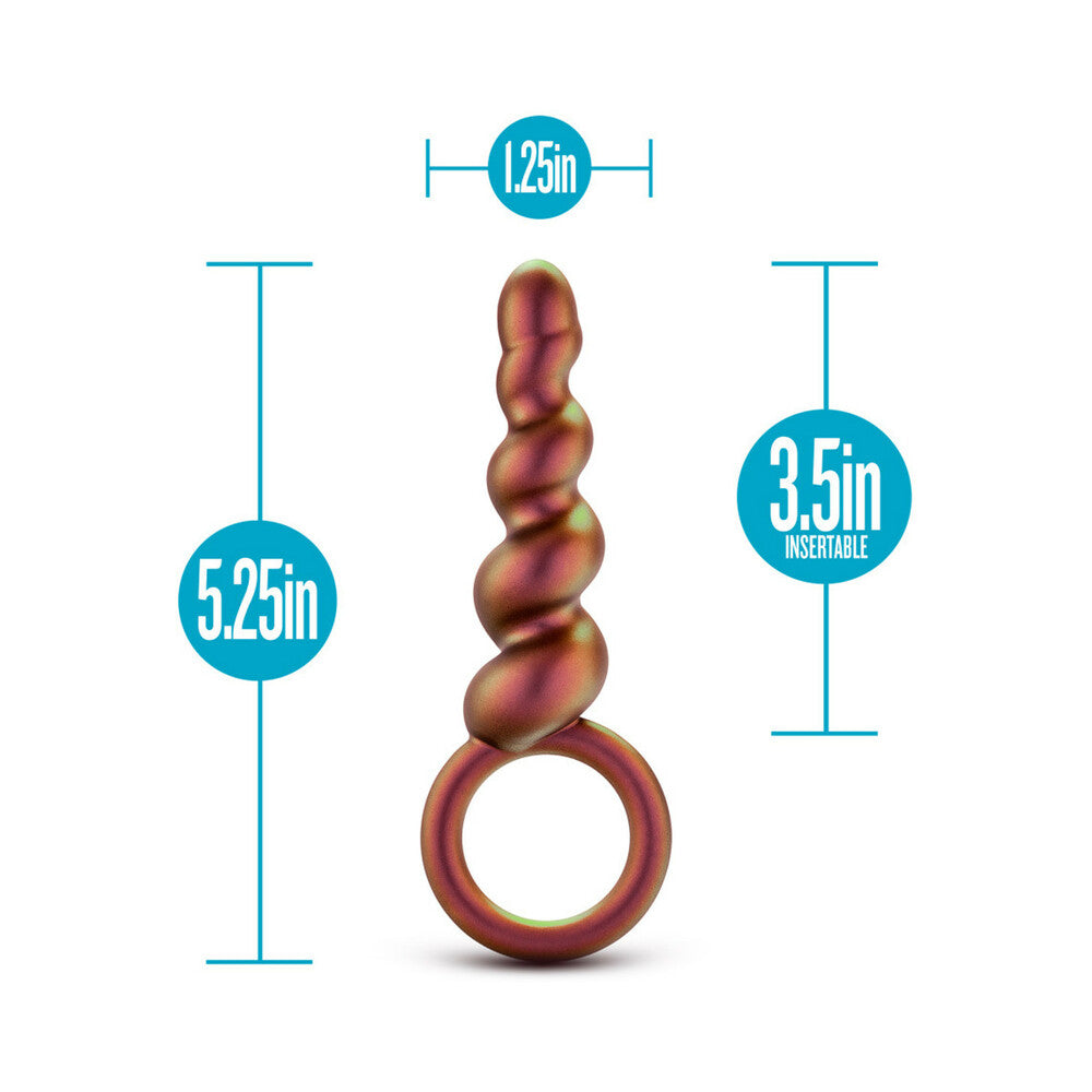 Anal Adventures Matrix Spiral Loop Plug Copper