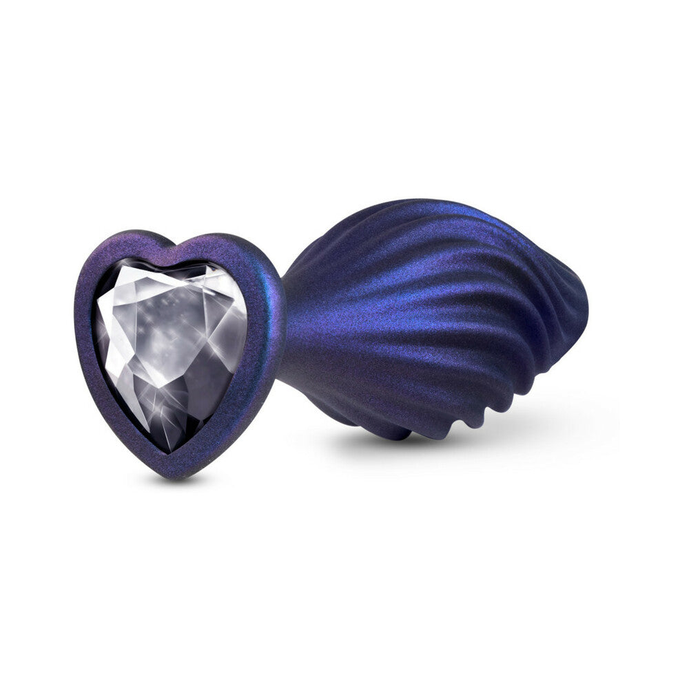 Anal Adventures Matrix Swirl Bling Plug Sapphir