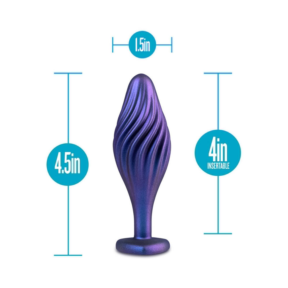 Anal Adventures Matrix Swirl Bling Plug Sapphir