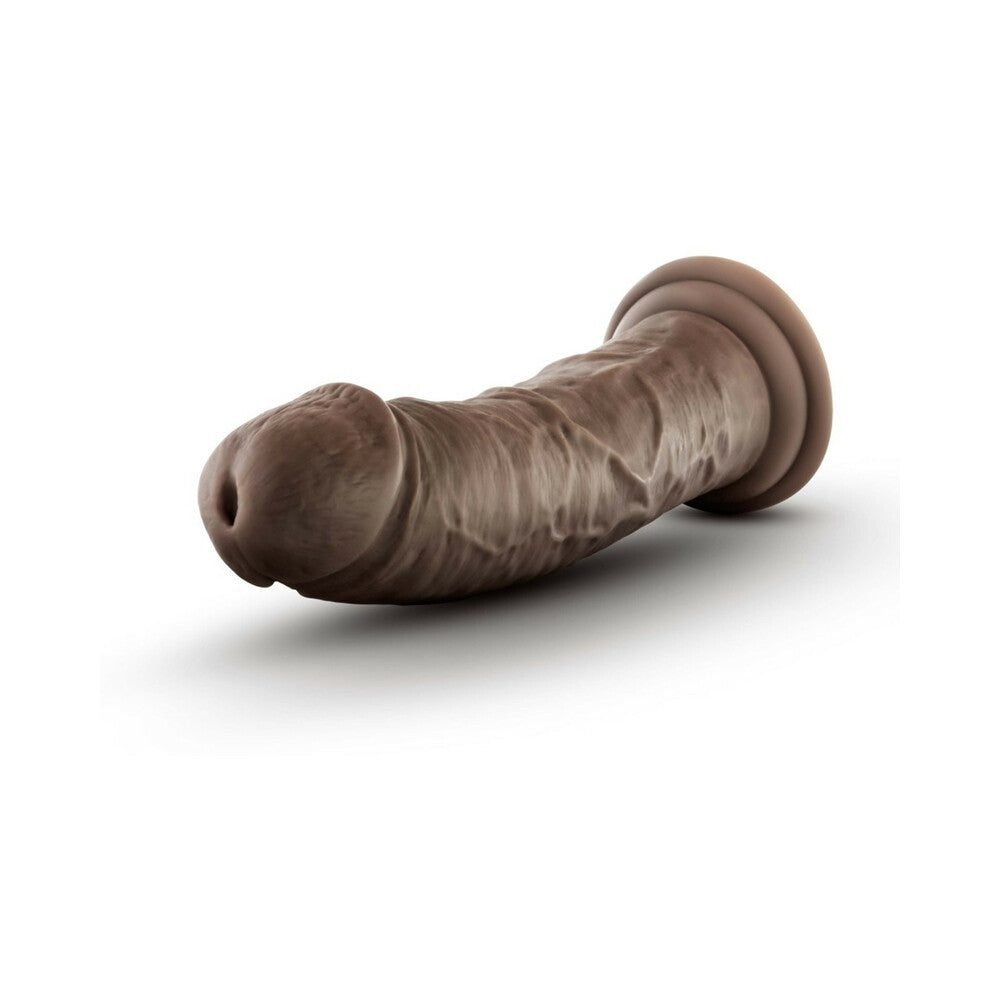 Dr. Skin Plus Thick Posable Dildo 8 In. Chocolate