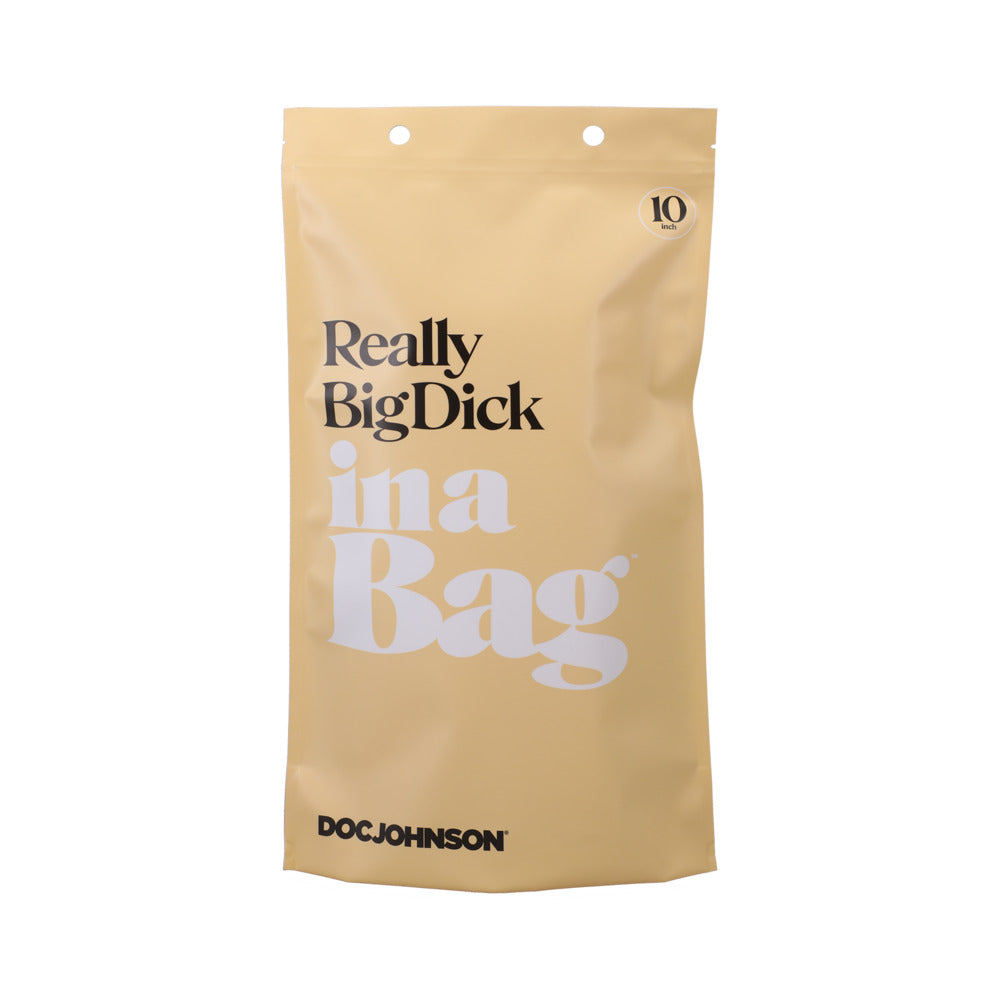 In A Bag Really Big Dick 10In Clear