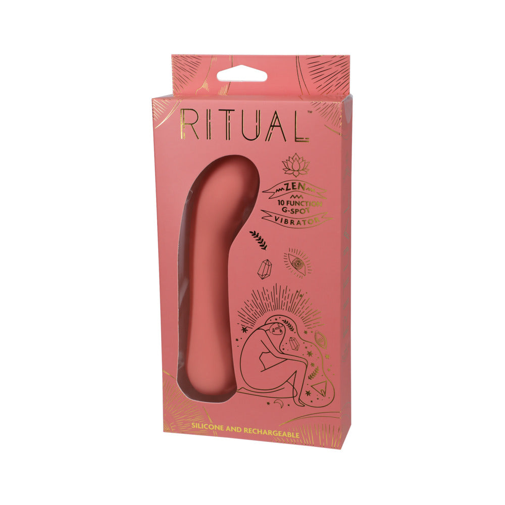 Ritual Zen Rechargeable Silicone G-spot Vibe Coral