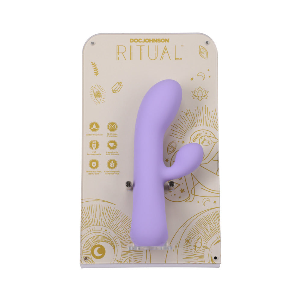 Ritual Aura Rechargeable Silicone Rabbit Vibe Lilac