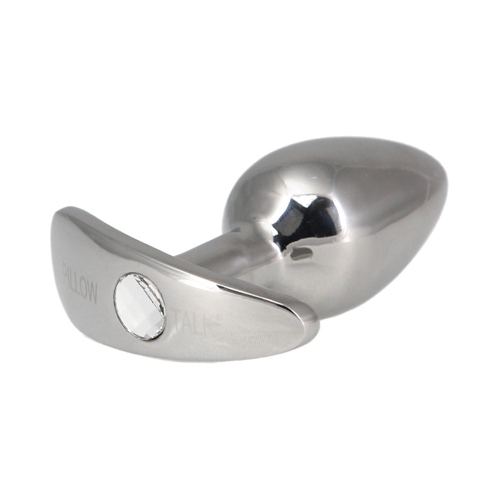 Pillow Talk Sneaky Stainless Steel Butt Plug With Swarovski Crystal