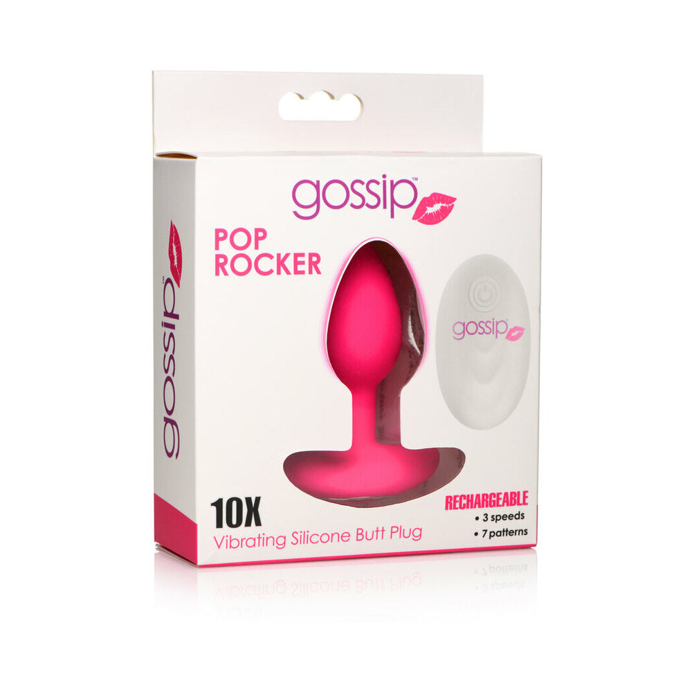 Gossip Pop Rocker 10-Function Rechargeable Butt Plug Magenta