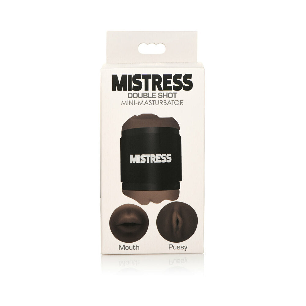 Curve Novelties Mistress Mini Double Stroker Mouth & Pussy - Dark