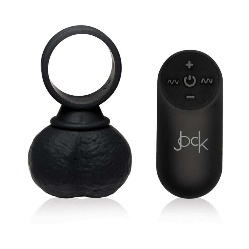 Jock 28X Vibrating Silicone Balls Large Black