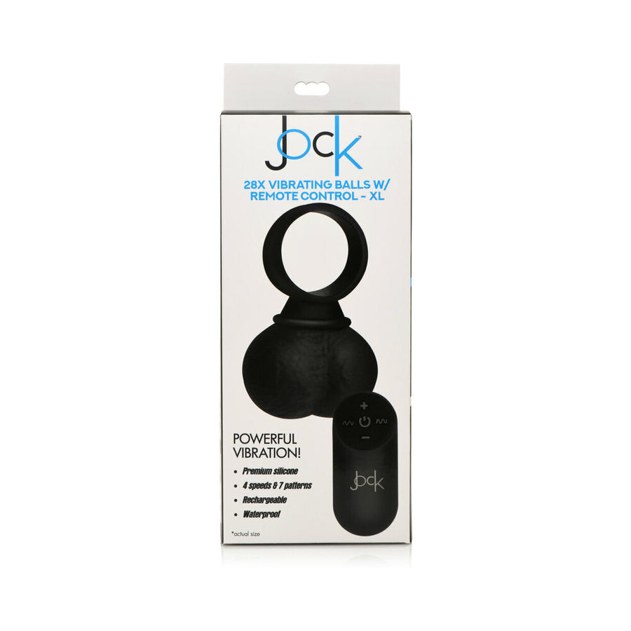 Jock 28x Vibrating Silicone Balls X Large Black