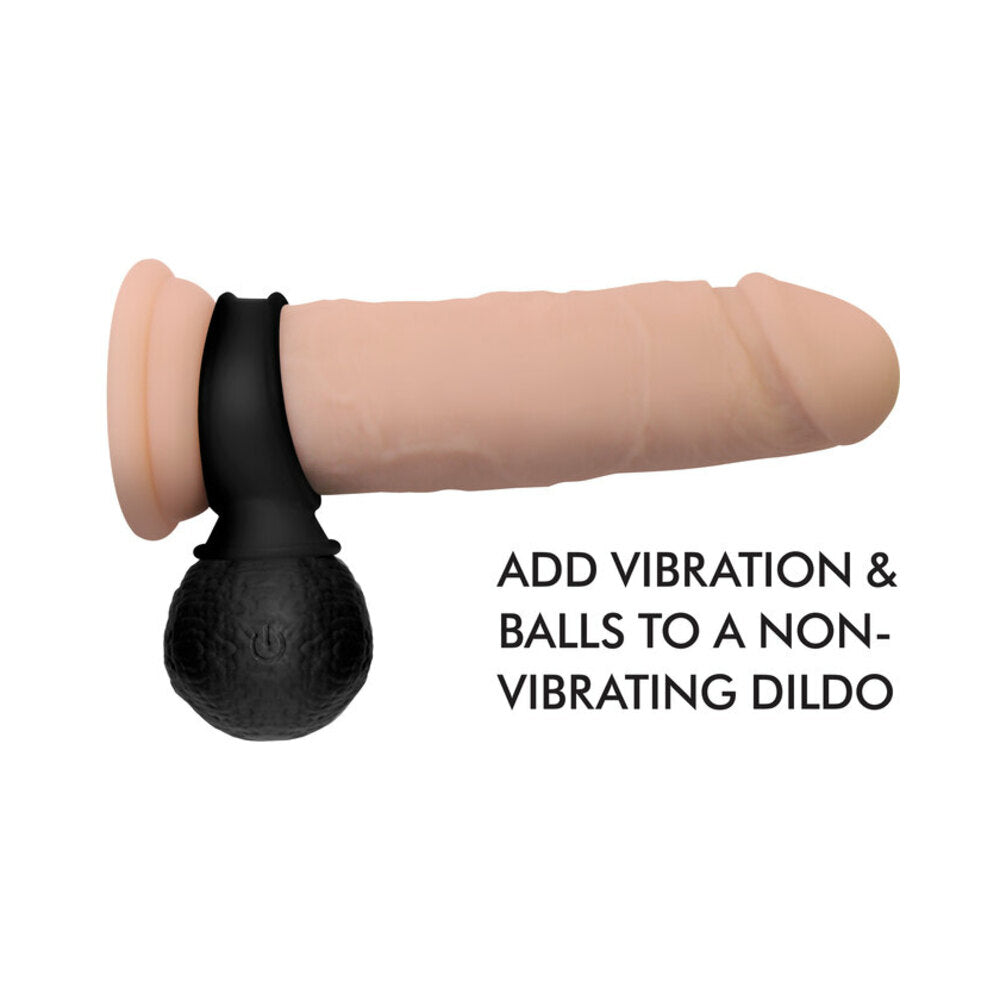Jock 28X Vibrating Silicone Balls X Large Black