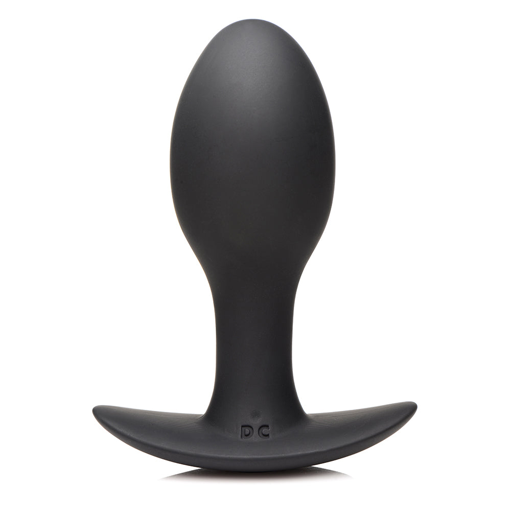 Curve Novelties Rooster Rumbler Vibrating Silicone Anal Plug Large - Black