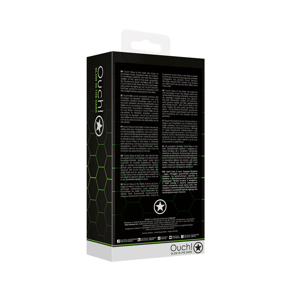 Ouch! Glow Handcuffs - Glow In The Dark - Green