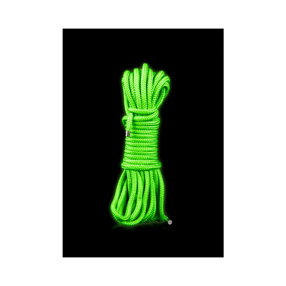 Ouch! Glow Rope - 10 M/16 Strings - Glow In The Dark - Green