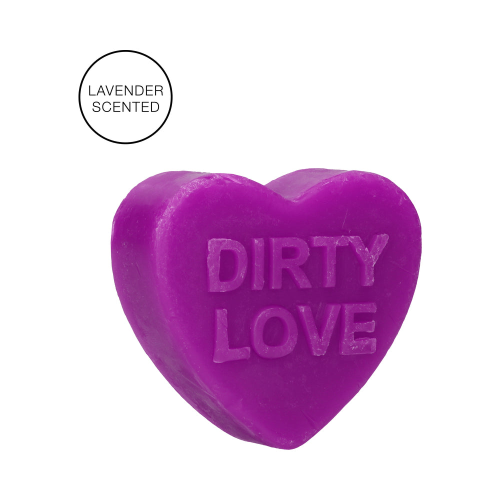 S-Line Heart Soap - Dirty Love - Lavender Scented