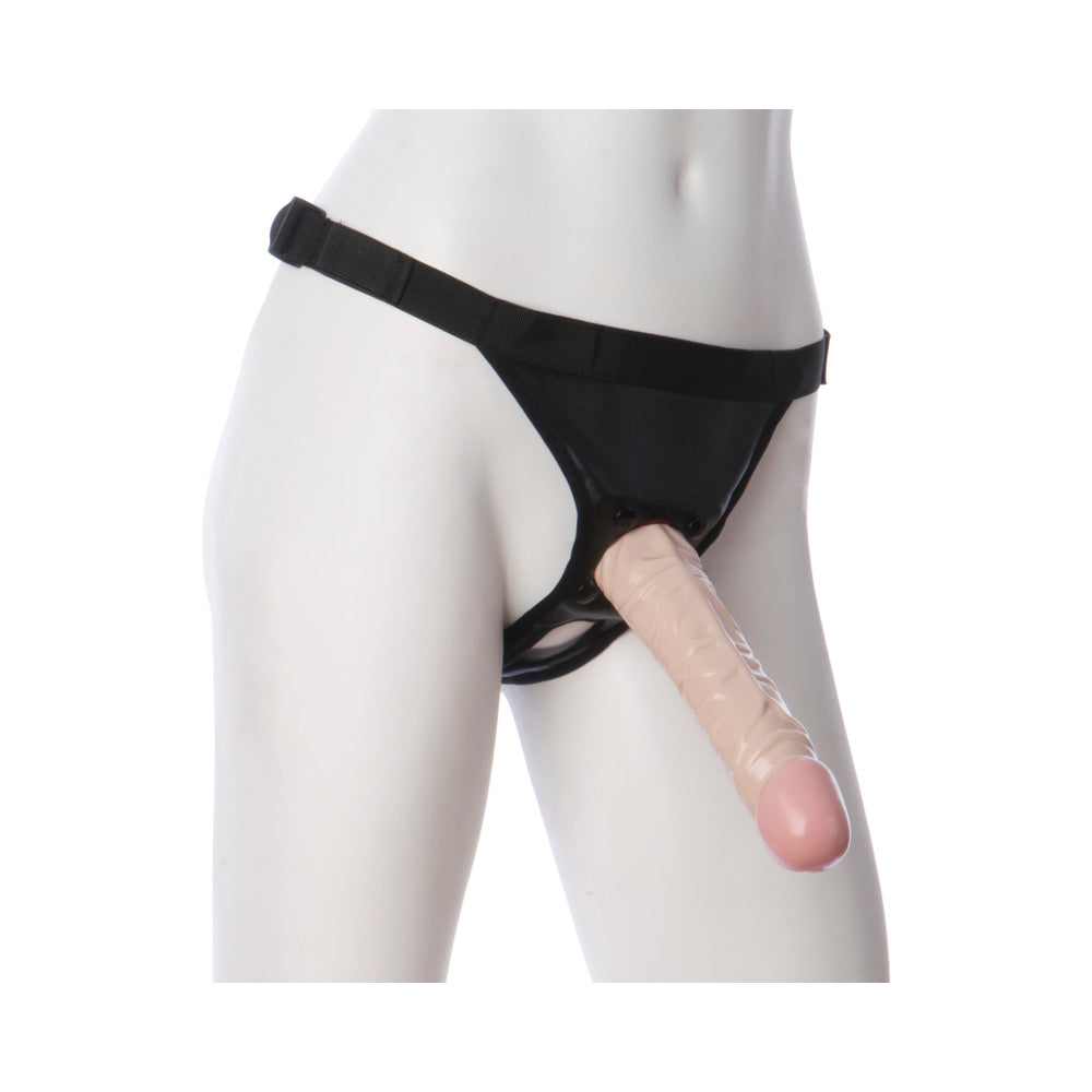 Vac-U-Lock Set 8" Classic Dong With Ultra Harness