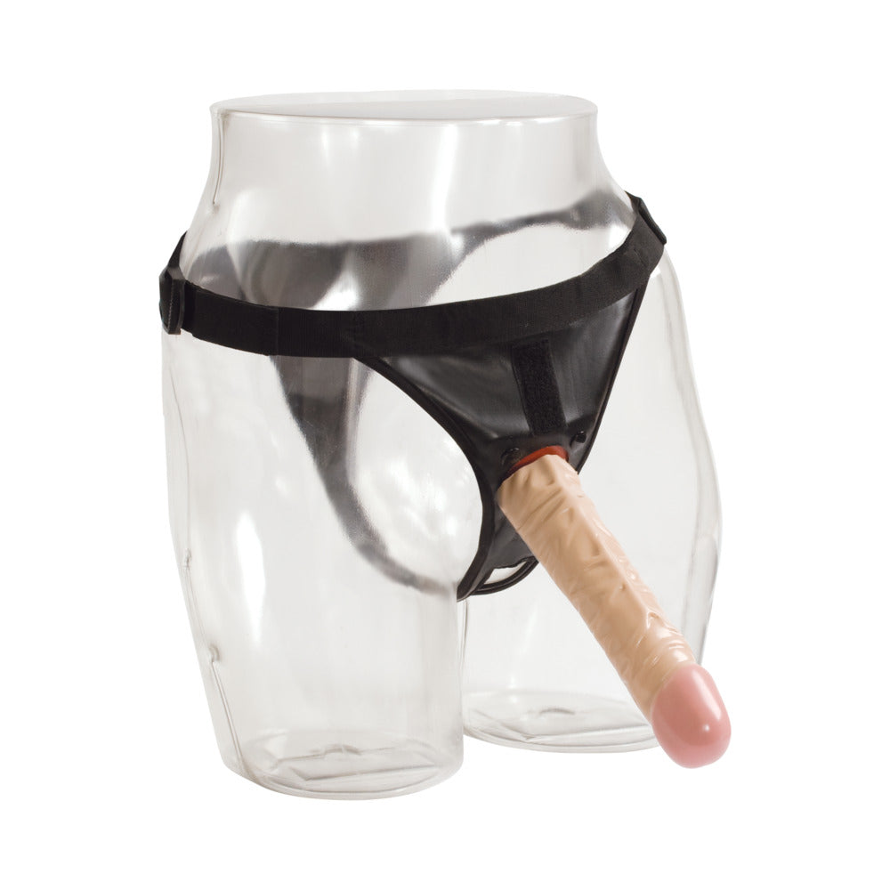 Vac-U-Lock Set 8" Classic Dong With Ultra Harness