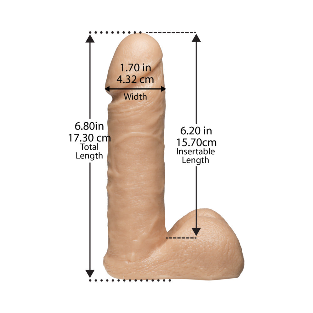 Vac-U-Lock 7" Realistic Dildo With Ultra Harness
