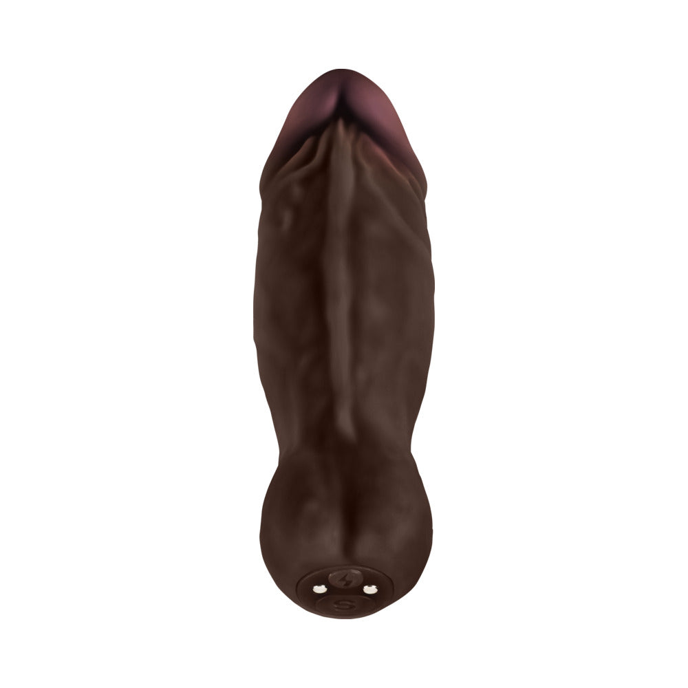 Shaft Realistic Vibrating Bullet Dildo Mahogany