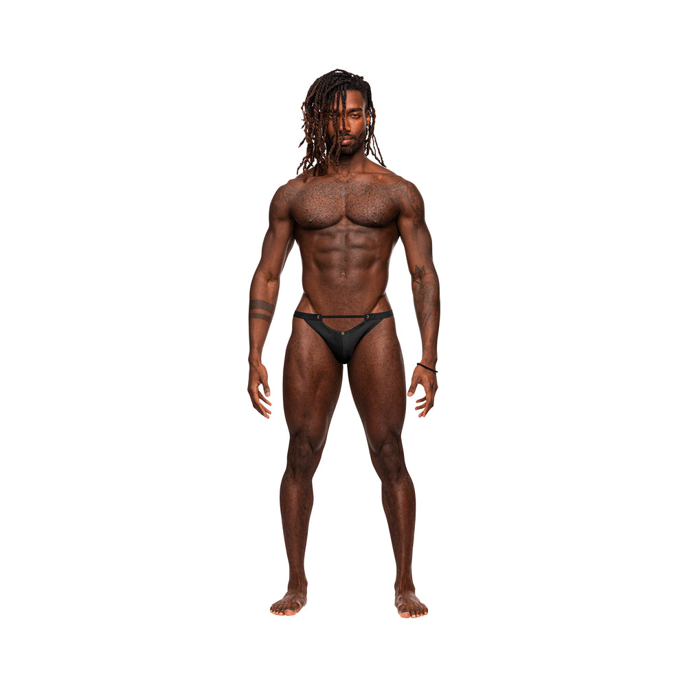 Male Power Magnificence Micro V Thong Black L/Xl