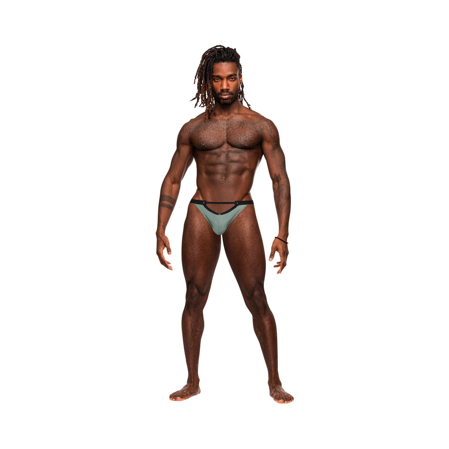 Male Power Magnificence Micro V Thong Jade L/xl