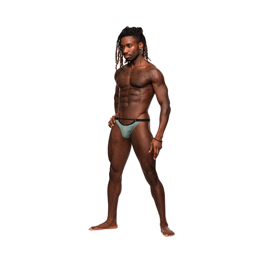 Male Power Magnificence Micro V Thong Jade L/xl
