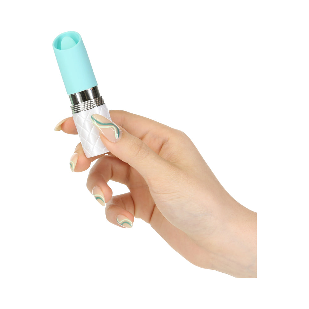 Pillow Talk Lusty Flickering Lipstick Massager Teal