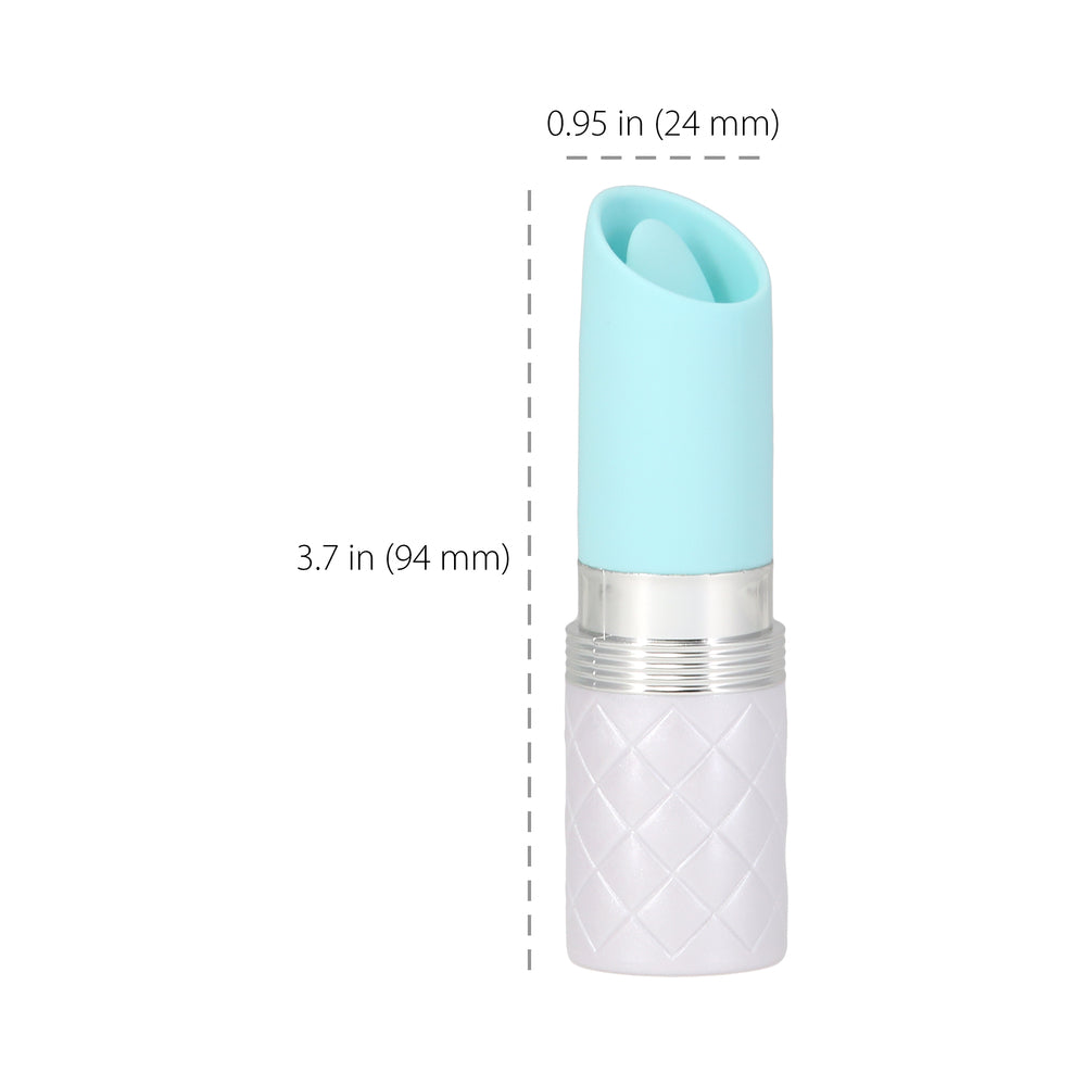 Pillow Talk Lusty Flickering Lipstick Massager Teal